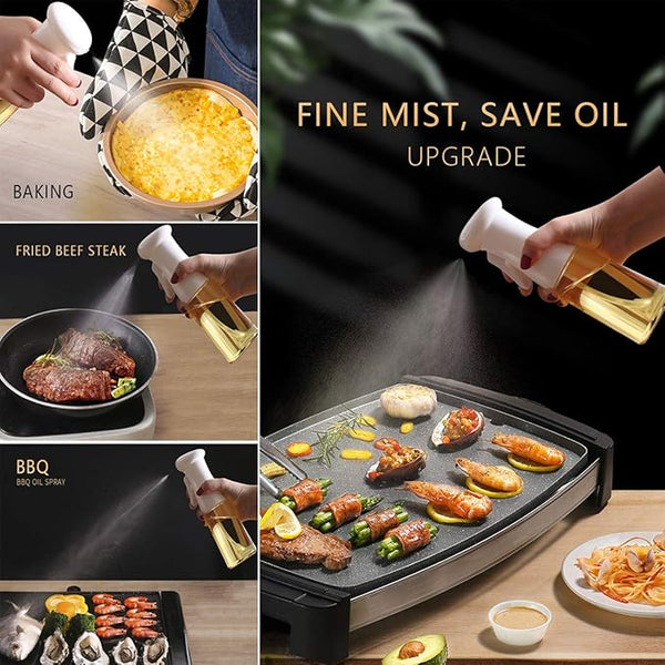 Reusable Kitchen Oil Spray Bottle for Cooking and Grilling